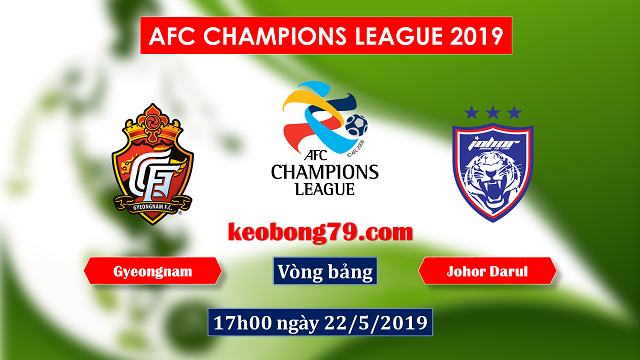 Nhận định soi kèo Gyeongnam vs Johor Darul – 17h00 ngày 22/5/2019
