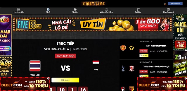 11metTV - xem bóng đá trực tuyến chuẩn HD