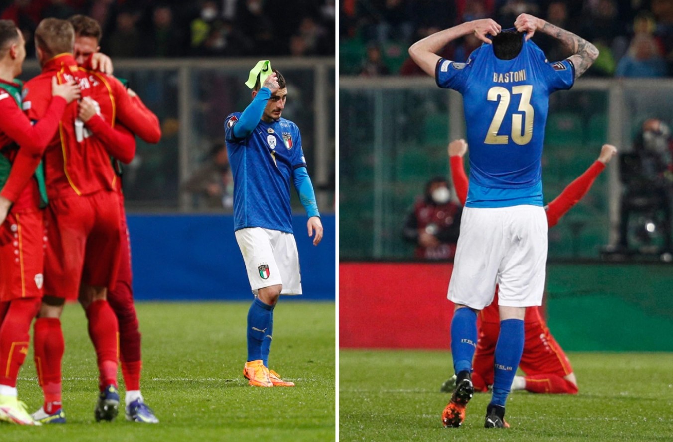 Tuyển Ý bị loại cay đắng khỏi World Cup 2022